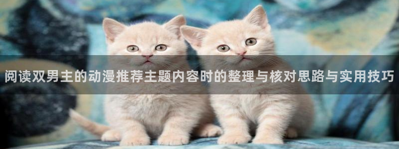 2026韩漫漫画推荐：阅读双男主的动漫推荐主题内容时的整理与核对思路与实用技巧配图
